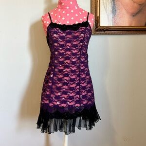 Lace lingerie Slip Dress (in bloom)